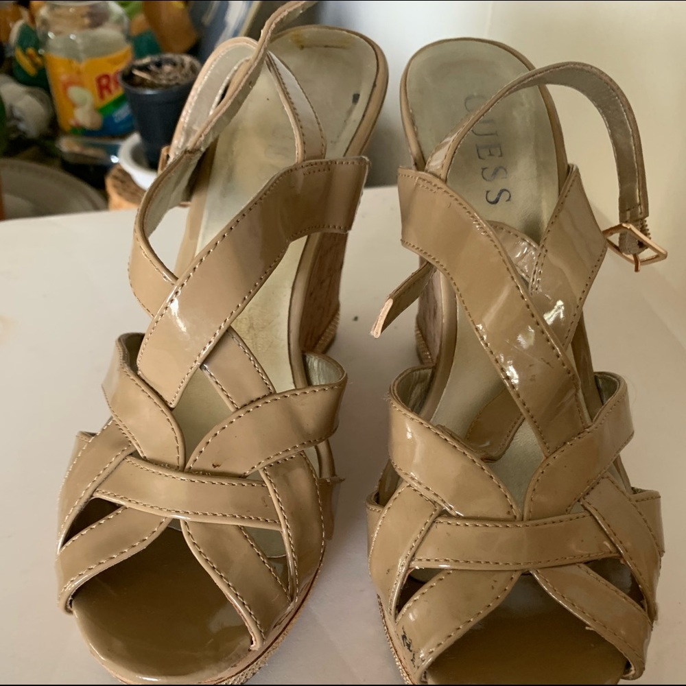 Guess strappy wedge sandals